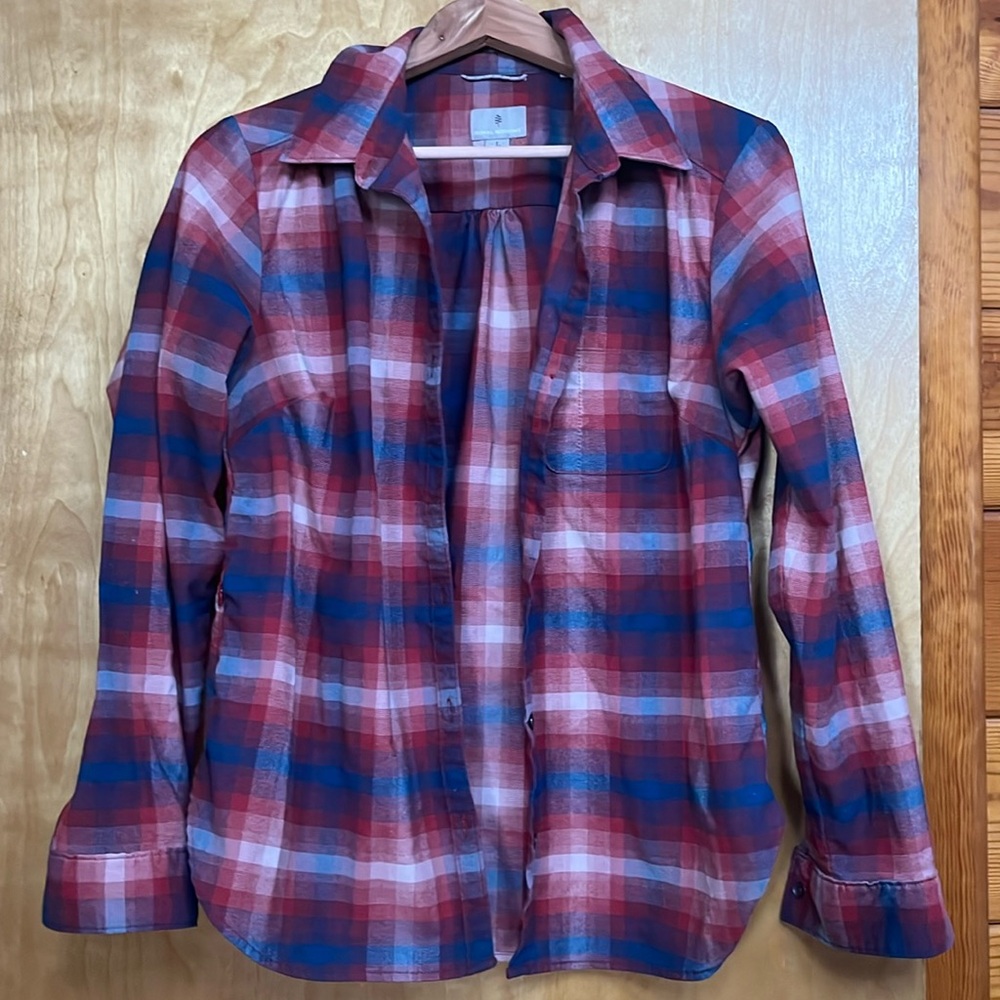 Royal Robbins wool blend flannel shirt, L